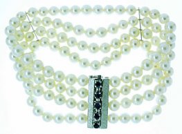 earl Bracelet designed as a Cultured Pearl & Sapphire Bracelet