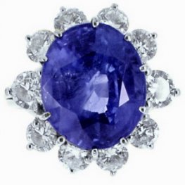A Majestic Vintage Sapphire & Diamond Cocktail Ring