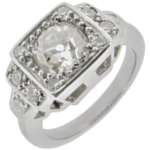 Art Deco style Diamond Ring 1.29cts - Click Image to Close