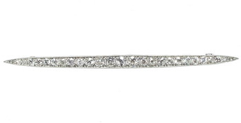 Old Cut Diamond Brooch. Diamonds 1.50cts approx - Click Image to Close