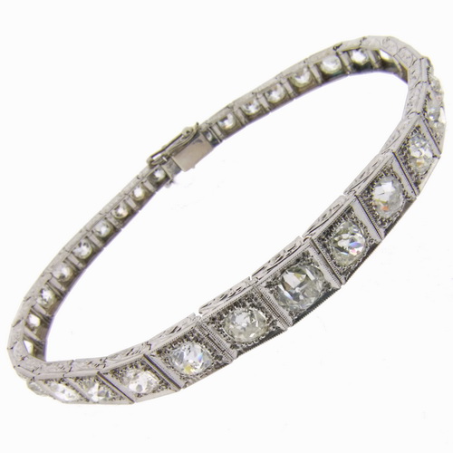 Edwardian Diamond Bracelet 14.00cts approx. - Click Image to Close