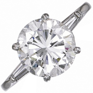 Diamond Solitaire ring 3.00 carats J VS1 - Click Image to Close