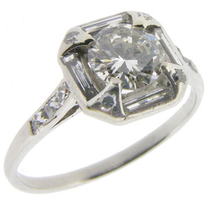 A delightful Art Deco diamond ring - Click Image to Close