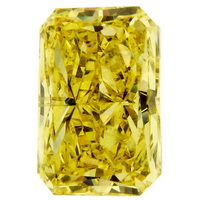 Fancy Vivid Yellow Radiant Diamond 1.09 cts - Click Image to Close