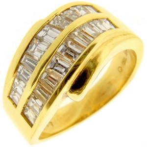 Baguette Cut Diamond Eternity Ring - Click Image to Close