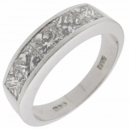 Princess Diamond Half Eternity Ring