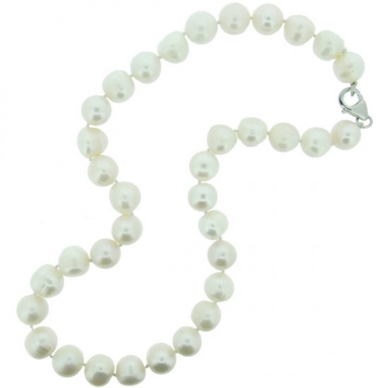 Single strand pearl Necklace - Click Image to Close