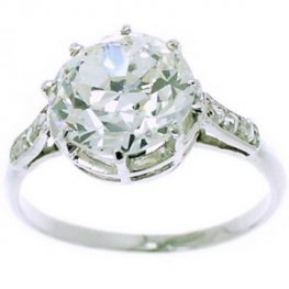 Edwardian Diamond Single Stone Ring Circa 1910
