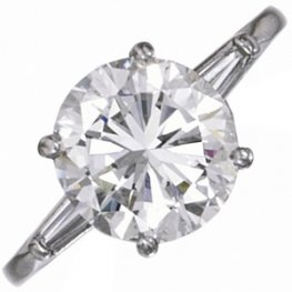 Diamond Solitaire ring 3.00 carats J VS1