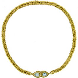 Vintage Aquamarine Necklace