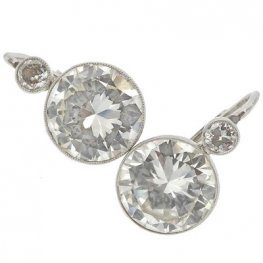 Anitique Diamond Earrings 8.00 carats