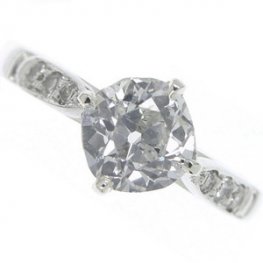 Victorian Old Brilliant Cut Diamond solitaire engagement ring