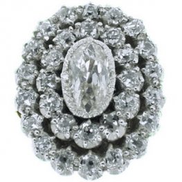 Late 19th Century Victorian Diamond Cluster ring