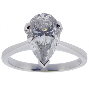 Pear Shape Diamond Ring - Click Image to Close