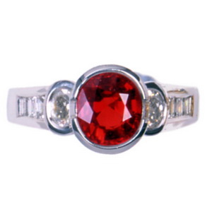 Ruby Solitaire Ring - Click Image to Close
