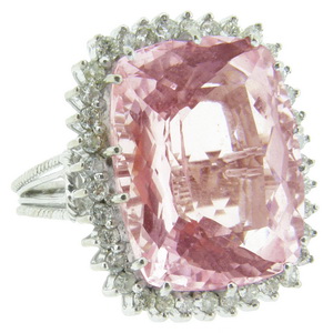 Pink kunzite ring - Click Image to Close