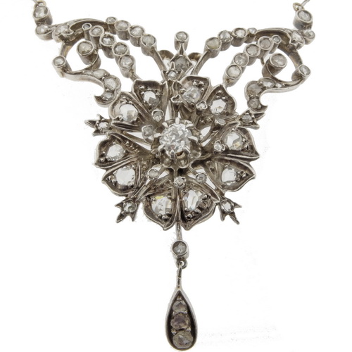 Antique diamond necklace